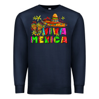 Navy viva mexica Premium Sweatshirt - AdoDesignShop