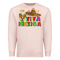 Pale Pink viva mexica Premium Sweatshirt - AdoDesignShop