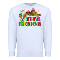 White viva mexica Premium Sweatshirt - AdoDesignShop