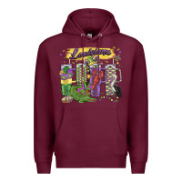 Burgundy obsessive cup disorder mardi gras Premium Hoodie - MaliasSmallBusiness