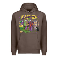 Coffee obsessive cup disorder mardi gras Premium Hoodie - MaliasSmallBusiness