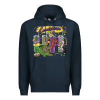 Navy obsessive cup disorder mardi gras Premium Hoodie - MaliasSmallBusiness