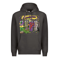 Smoke obsessive cup disorder mardi gras Premium Hoodie - MaliasSmallBusiness