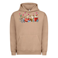 Pigment Burro Nurse Coffee Cups Urban Hoodie - MaliasSmallBusiness