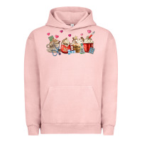 Pigment Salmon Nurse Coffee Cups Urban Hoodie - MaliasSmallBusiness