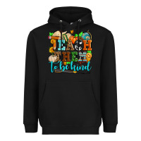Black teach them to be kind with pumpkins and fall Heavyweight Hoodie - AdoDesignShop