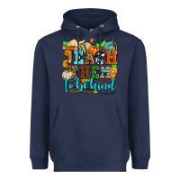 Navy teach them to be kind with pumpkins and fall Heavyweight Hoodie - AdoDesignShop