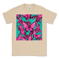 Mushroom Pink Butterfly with Ribbon Cancer Classic Tee - texasbilliewilder