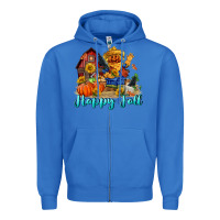 True Royal happy fall scarecrow Zipper Hoodie - FaDigitalArtStudio