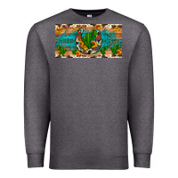 Charcoal Heather cactus sunflower horseshoe license plate Premium Sweatshirt - Artiststas
