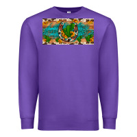 Purple cactus sunflower horseshoe license plate Premium Sweatshirt - Artiststas