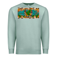 Seafoam cactus sunflower horseshoe license plate Premium Sweatshirt - Artiststas