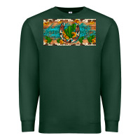 Sports Green cactus sunflower horseshoe license plate Premium Sweatshirt - Artiststas