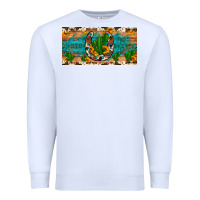 White cactus sunflower horseshoe license plate Premium Sweatshirt - Artiststas