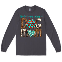 Smoke kinda busy being a dog mom Long Sleeve Tee - texasbilliewilder