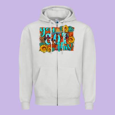 You Got This Zipper Hoodie Designed By Hra Design Shop