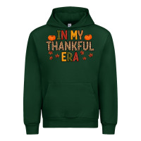 Forest Green In My Thankful Era Urban Hoodie - MaliasSmallBusiness