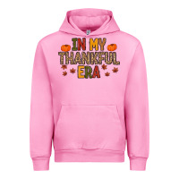 Fuchsia Pink In My Thankful Era Urban Hoodie - MaliasSmallBusiness