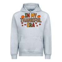 Heather Grey In My Thankful Era Urban Hoodie - MaliasSmallBusiness