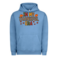 Pigment Pebble Blue In My Thankful Era Urban Hoodie - MaliasSmallBusiness