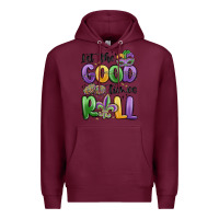 Burgundy let the good times roll Premium Hoodie - MaliasSmallBusiness