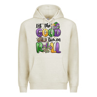 Oatmeal Heather let the good times roll Premium Hoodie - MaliasSmallBusiness