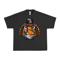 Pigment Black thanksgiving turkey gnome Urban Heavy Tee - BarkalooDesign