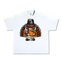 White thanksgiving turkey gnome Urban Heavy Tee - BarkalooDesign