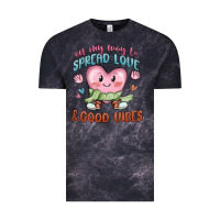 Cloud Black on my way to spread love Vintage Tee - MaliasSmallBusiness