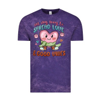 Cloud Purple on my way to spread love Vintage Tee - MaliasSmallBusiness