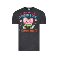 Vintage Black on my way to spread love Vintage Tee - MaliasSmallBusiness