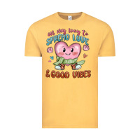 Vintage Mustard on my way to spread love Vintage Tee - MaliasSmallBusiness