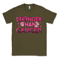 Army Green Stronger Than Cancer Classic Tee - texasbilliewilder