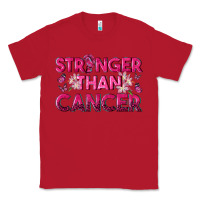 Red Stronger Than Cancer Classic Tee - texasbilliewilder