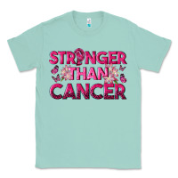 Seafoam Stronger Than Cancer Classic Tee - texasbilliewilder
