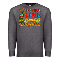 Charcoal Heather tequila lime and sunshine Premium Sweatshirt - AdoDesignShop