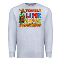 Heather Grey tequila lime and sunshine Premium Sweatshirt - AdoDesignShop