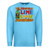 Ocean Blue tequila lime and sunshine Premium Sweatshirt - AdoDesignShop