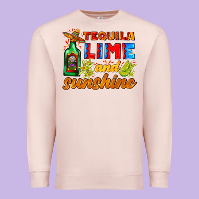 Tequila Lime And Sunshine Premium Sweatshirt Designed By Adodesignshop