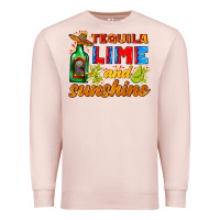 Pale Pink tequila lime and sunshine Premium Sweatshirt - AdoDesignShop