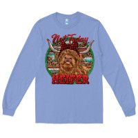 Colony Blue Highland Heifer Christmas Long Sleeve Tee - RanaPortraitStore