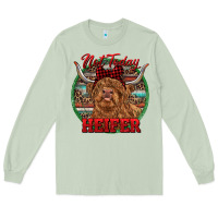 Matcha Highland Heifer Christmas Long Sleeve Tee - RanaPortraitStore