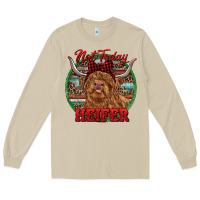 Mushroom Highland Heifer Christmas Long Sleeve Tee - RanaPortraitStore