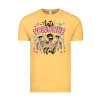 Vintage Mustard anti valentine club Vintage Tee - MaliasSmallBusiness