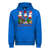 Cobalt Merry Christmas wine and cocktails Urban Hoodie - NancyCooperArtShop