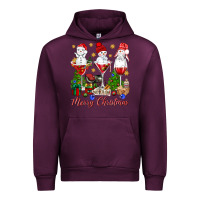 Mauve Wine Merry Christmas wine and cocktails Urban Hoodie - NancyCooperArtShop