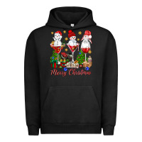 Pigment Black Merry Christmas wine and cocktails Urban Hoodie - NancyCooperArtShop