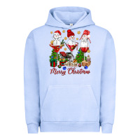 Pigment Grape Ice Merry Christmas wine and cocktails Urban Hoodie - NancyCooperArtShop