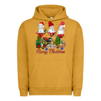Pigment Peanut Butter Merry Christmas wine and cocktails Urban Hoodie - NancyCooperArtShop