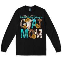 Black kinda busy being a goat mom Long Sleeve Tee - texasbilliewilder